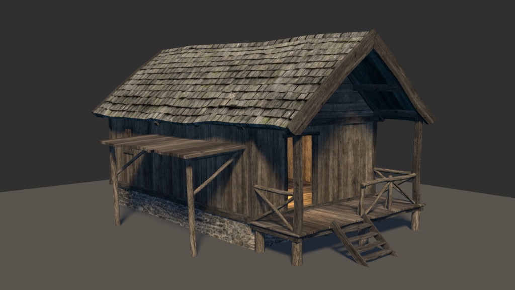 Hunters Cabin (Low Poly + LoD) preview image 1